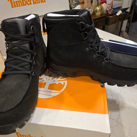Timberland Chillberg Mid Waterproof Hiking Boot Men's Black Boots TB1A2DXY015 10 - Picture 6 of 15